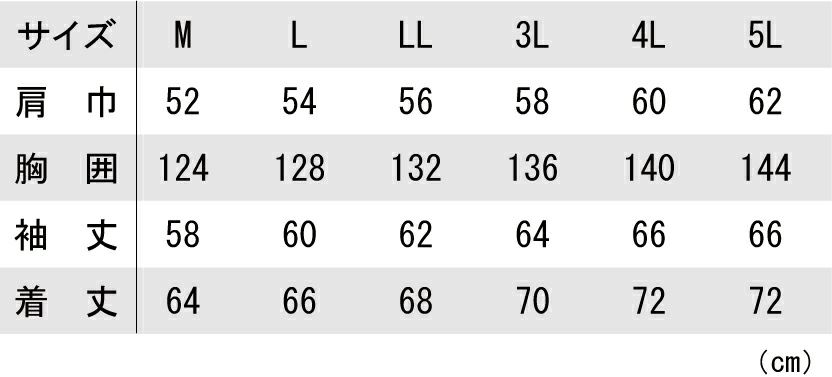 サイズ表