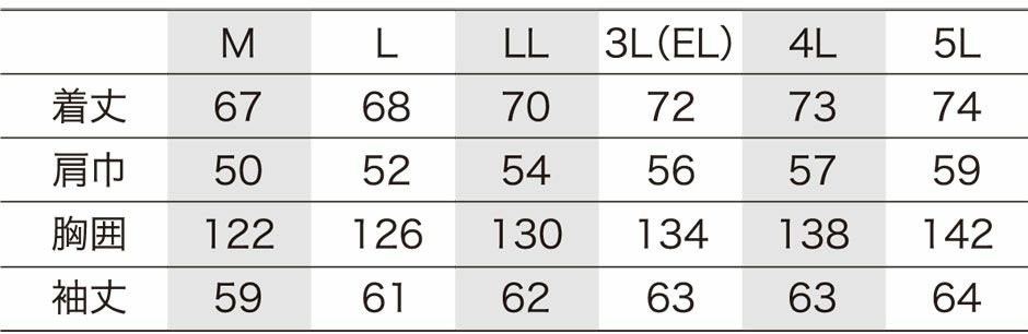 サイズ表