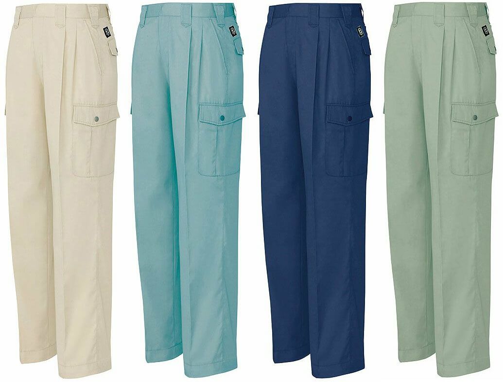 [春夏用]作業カーゴパンツ（帯電防止・ツータック）[AZ-5374]