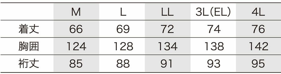 サイズ表