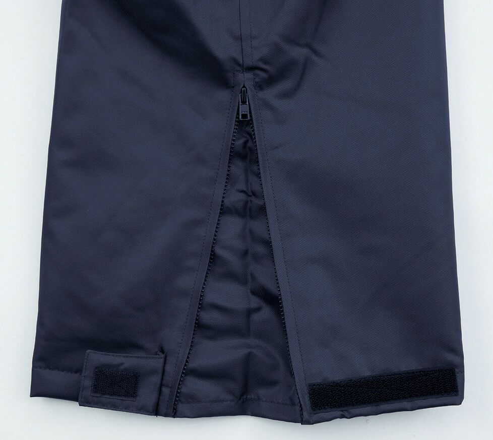 裾ファスナー＆面ファスナー