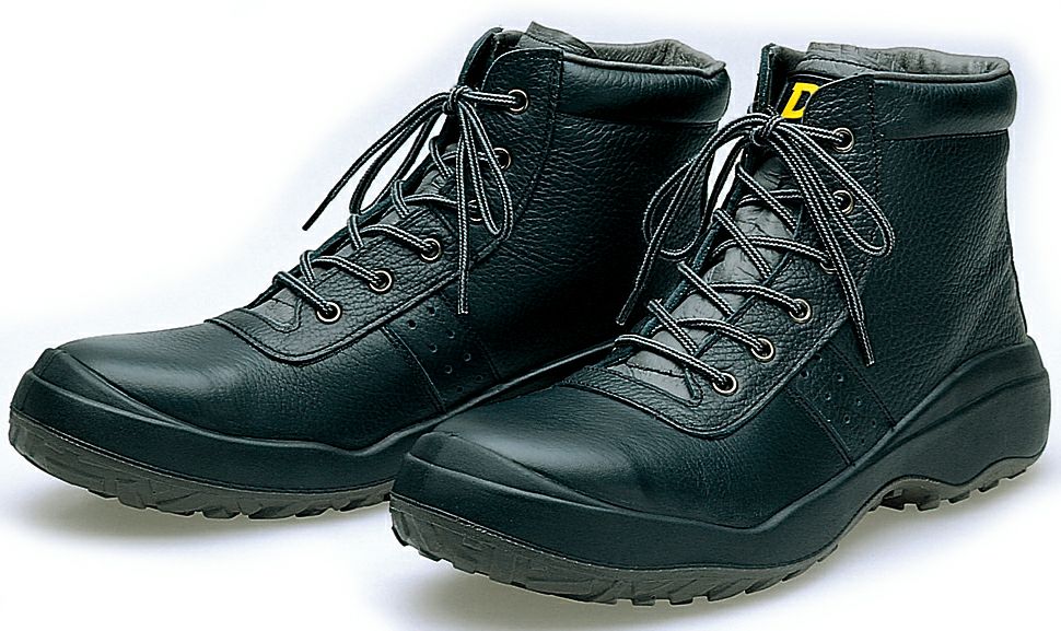 JIS規格・編み上げ安全靴　ブラック（黒色）