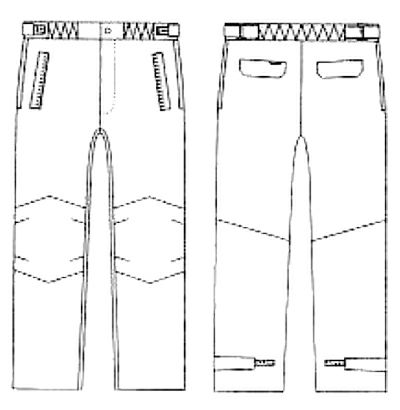 防寒ズボンのイラスト画像