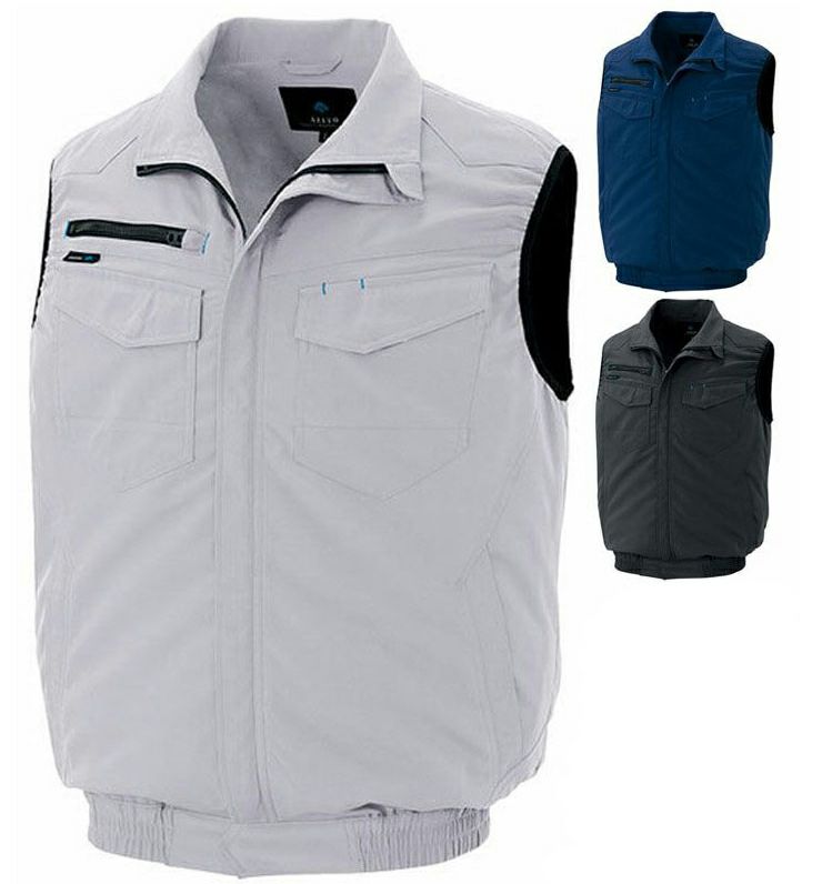 【吸汗速乾ドライ】空調服・作業服ベスト（消臭・軽量・ストレッチ・保冷剤ポケット）