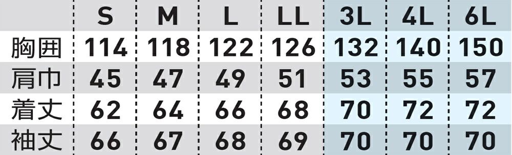 サイズ表