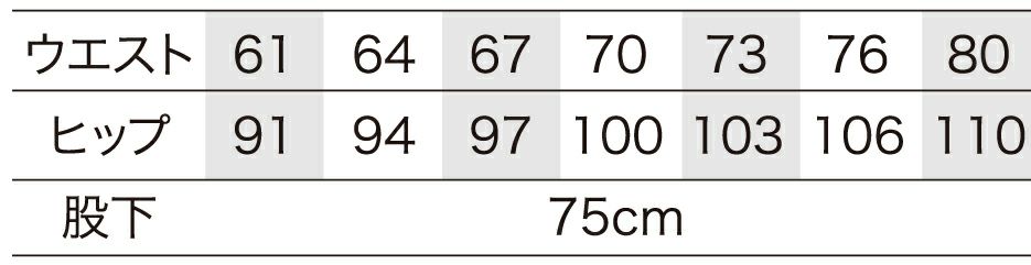 サイズ表