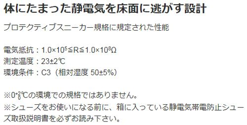 静電気を逃す設計です。