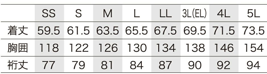 サイズ表
