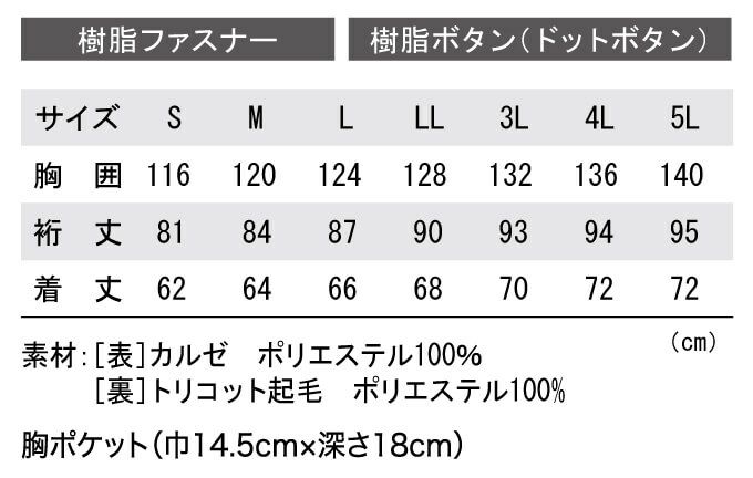 サイズ表