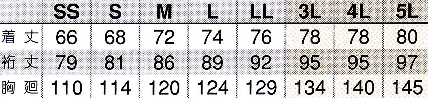 サイズ表