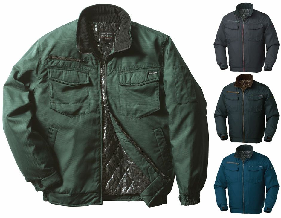 【軽量！はっ水！】作業用防寒ジャンパー（裏アルミで魔法瓶効果の保温性） 