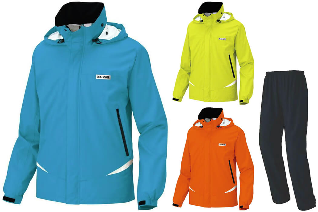 【収納式フード】レインコート・上下セット（防水・高透湿・耐久撥水・防風）