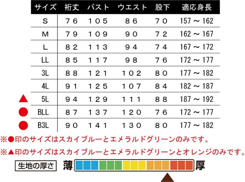 サイズ表