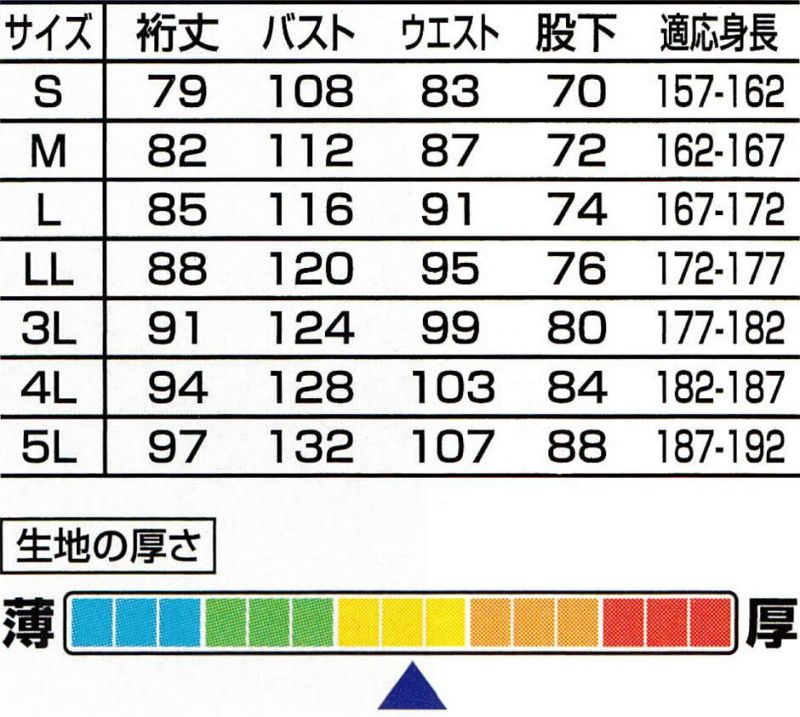 サイズ表