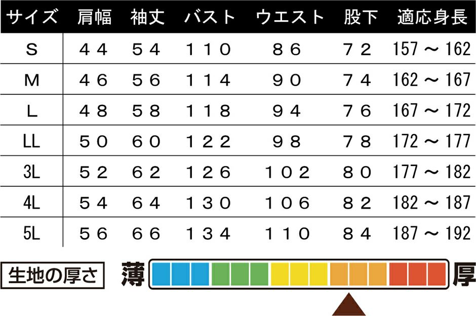 サイズ表