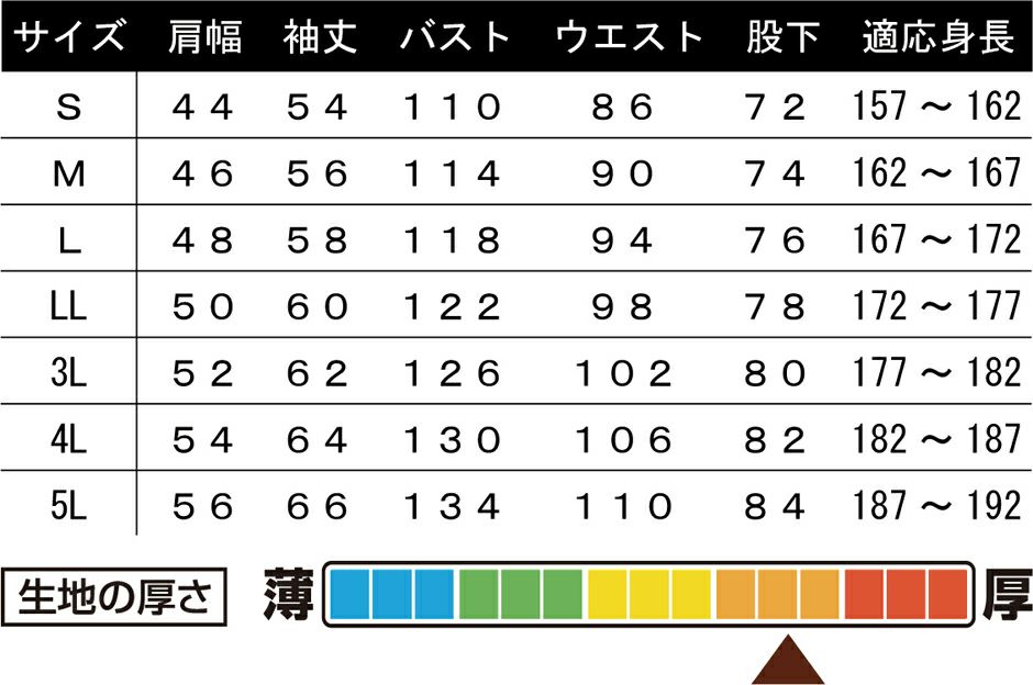 サイズ表