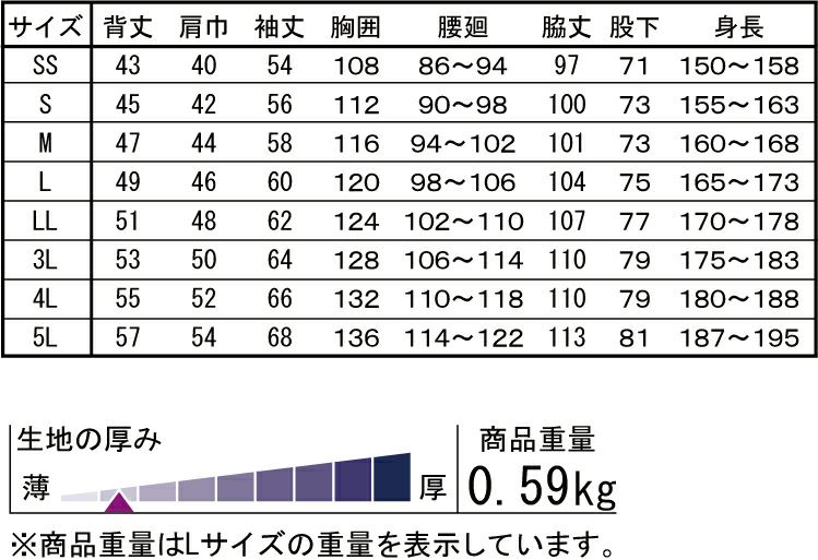 サイズ表