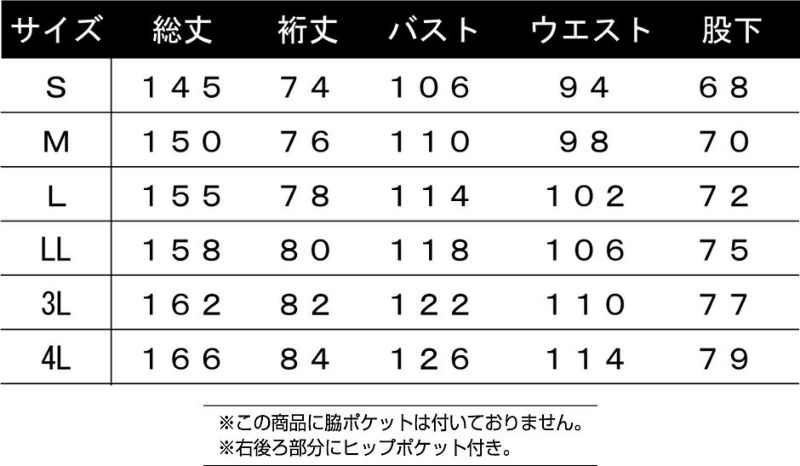 サイズ表