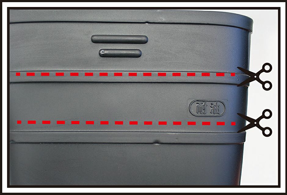 ご自分の使用状況により、ハサミで切って長さ調整が簡単にできます。