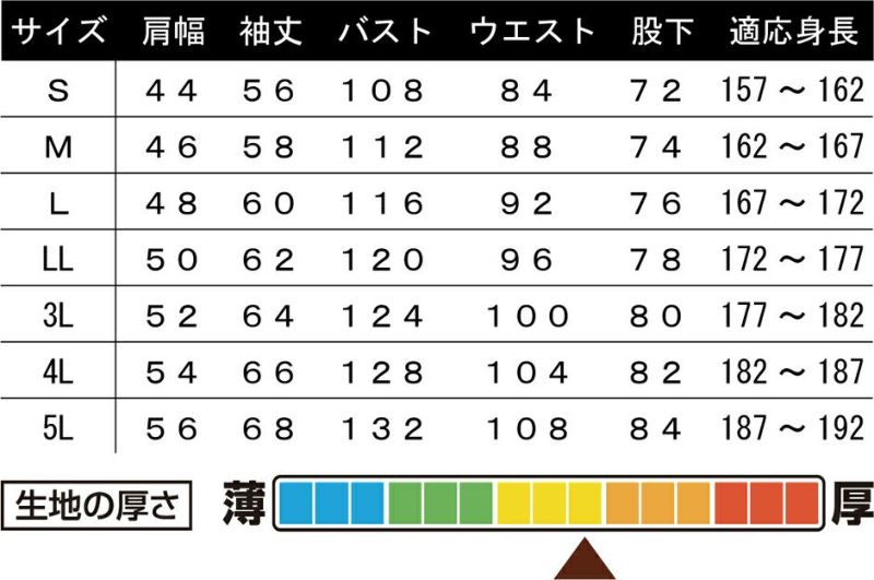 サイズ表