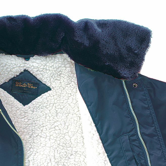 着脱式衿ボア＆左内ポケット