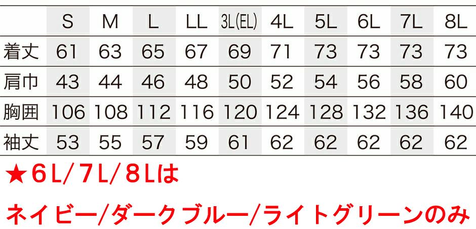 サイズ表