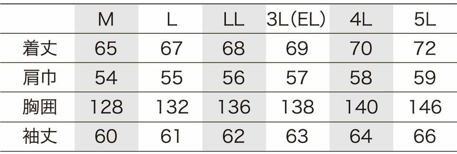 サイズ表