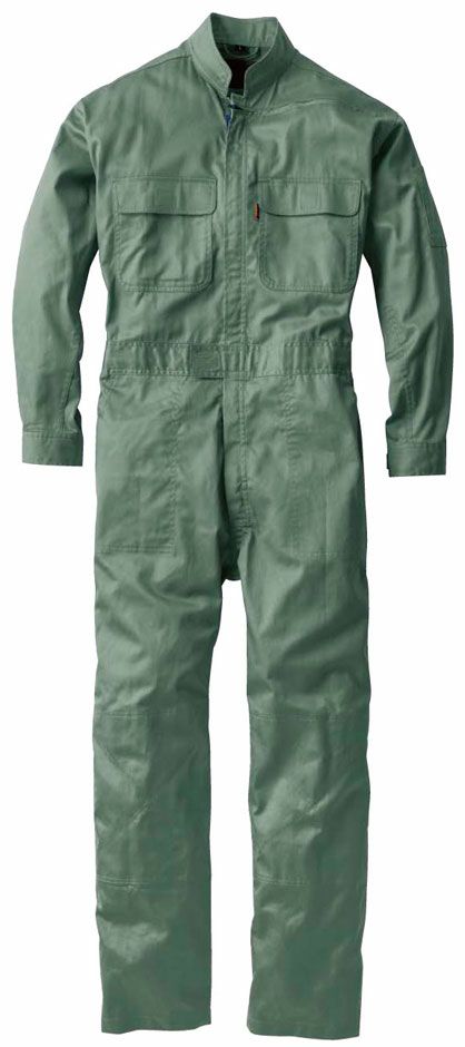綿100％】作業用・長袖つなぎ服（肩ファスナー付き）[XEB-34000