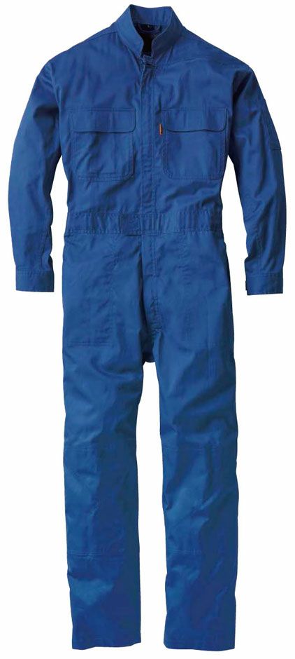 綿100％】作業用・長袖つなぎ服（肩ファスナー付き）[XEB-34000