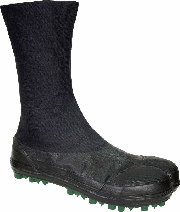 【ゴムピンスパイク】安全地下足袋（2型大馳８枚）[SOKAI-I21-8]　ブラック