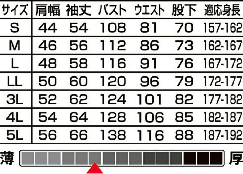 サイズ表