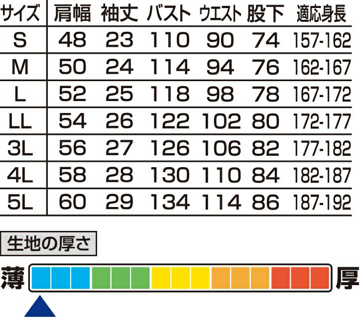 サイズ表