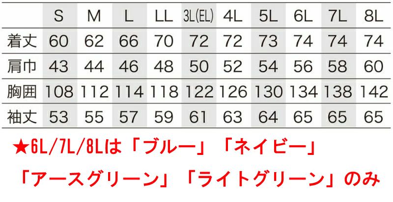 サイズ表
