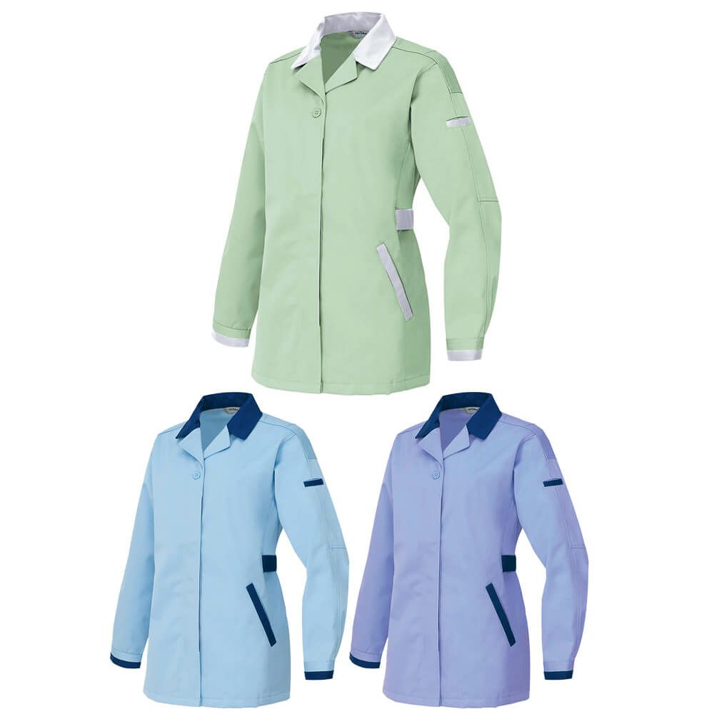 秋冬用・作業服レディース長袖スモック