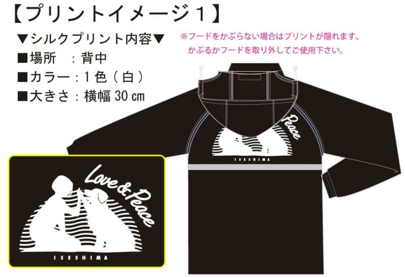 お客様との打ち合わせ時に実際に見ていただいたオリジナルレインコートの完成イメージ画像です。<br>どのお客様との打ち合わせ時にもこういった完成イメージを見ていただきながらお話を進めています。