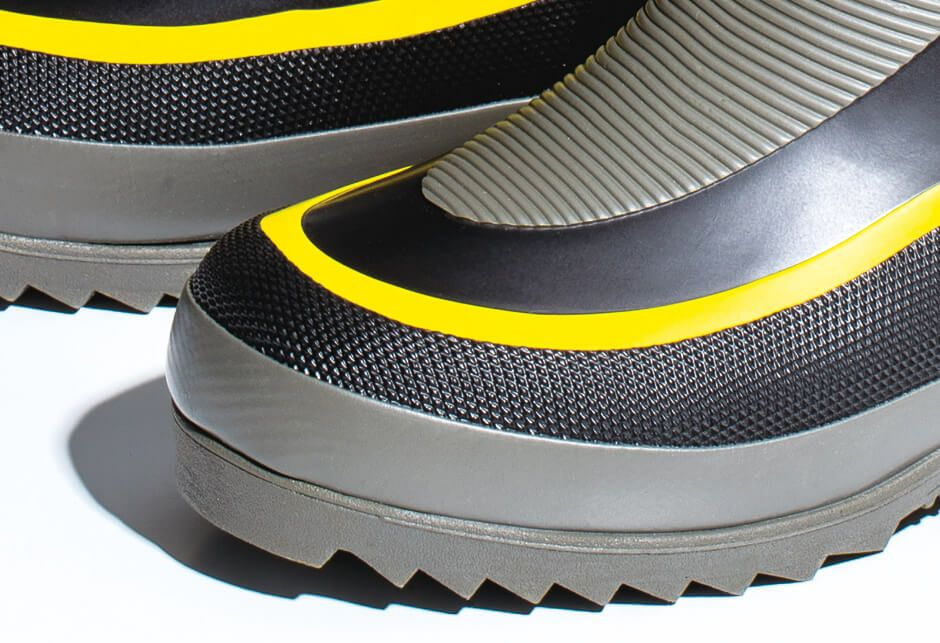 つま先をアップで撮影