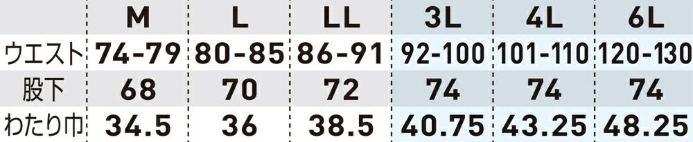 サイズ表