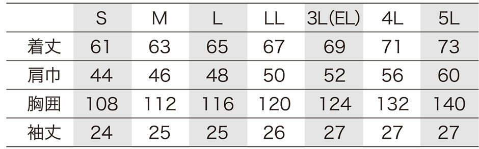 サイズ表