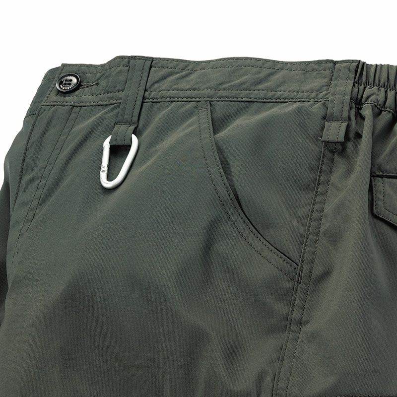 左ベルトループ部分 <br>カラビナループ付（2か所）<br> ※カラビナは付属しておりません。