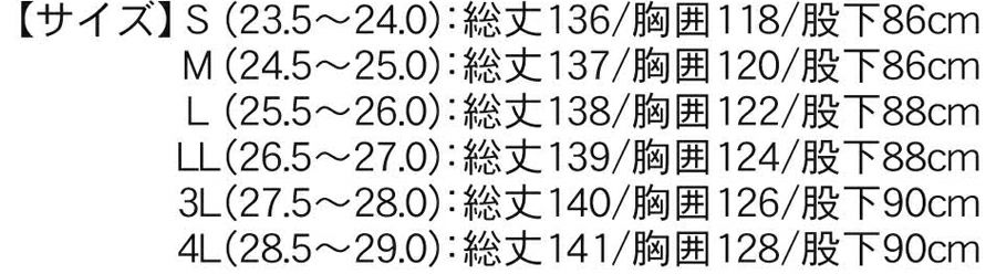 サイズ表