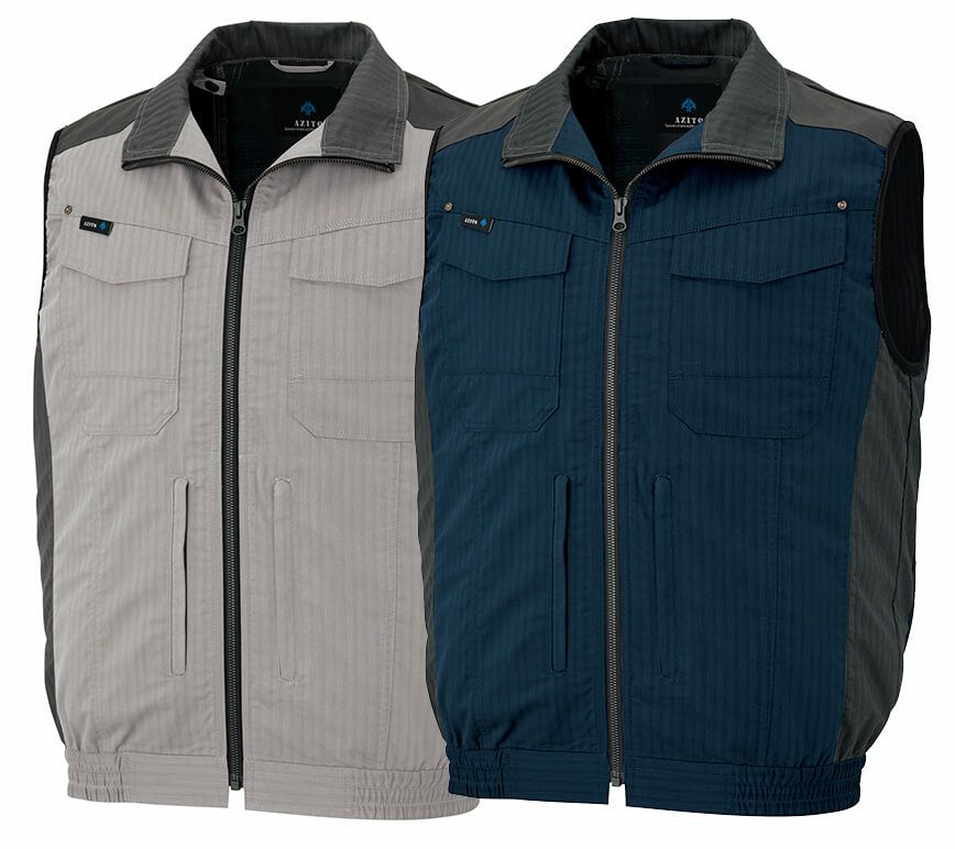 空調服・作業ベスト（帯電防止・導電糸入）［AZ30697］