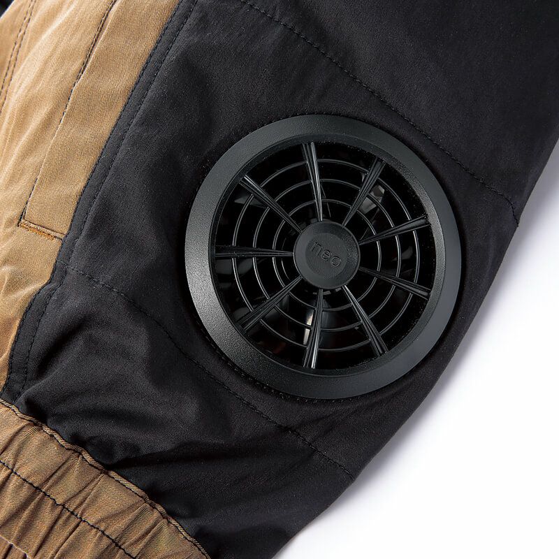 運転中もファンが背もたれに来ないサイドファン仕様