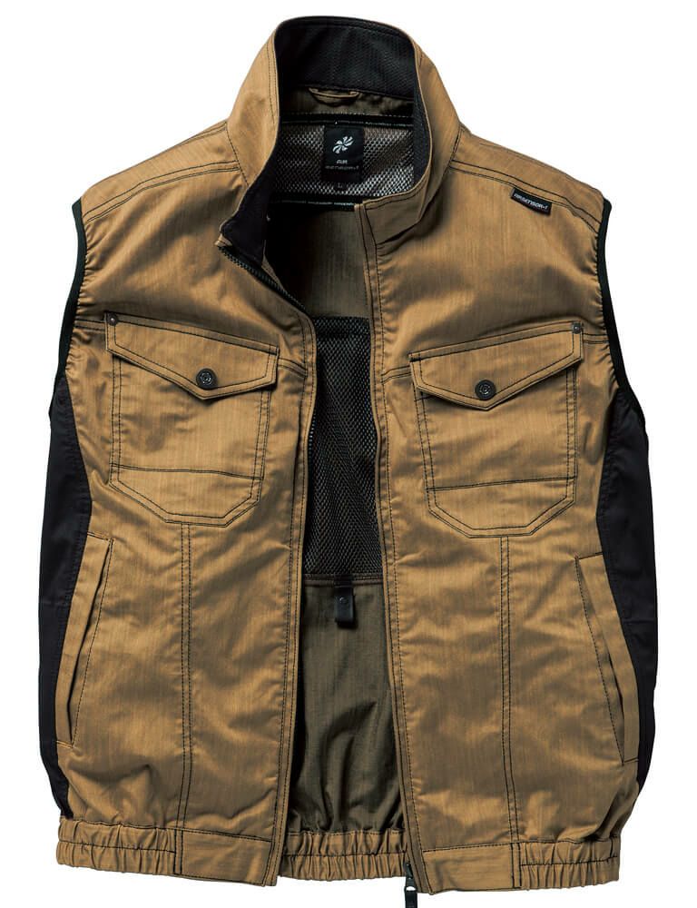 空調ベストの前面