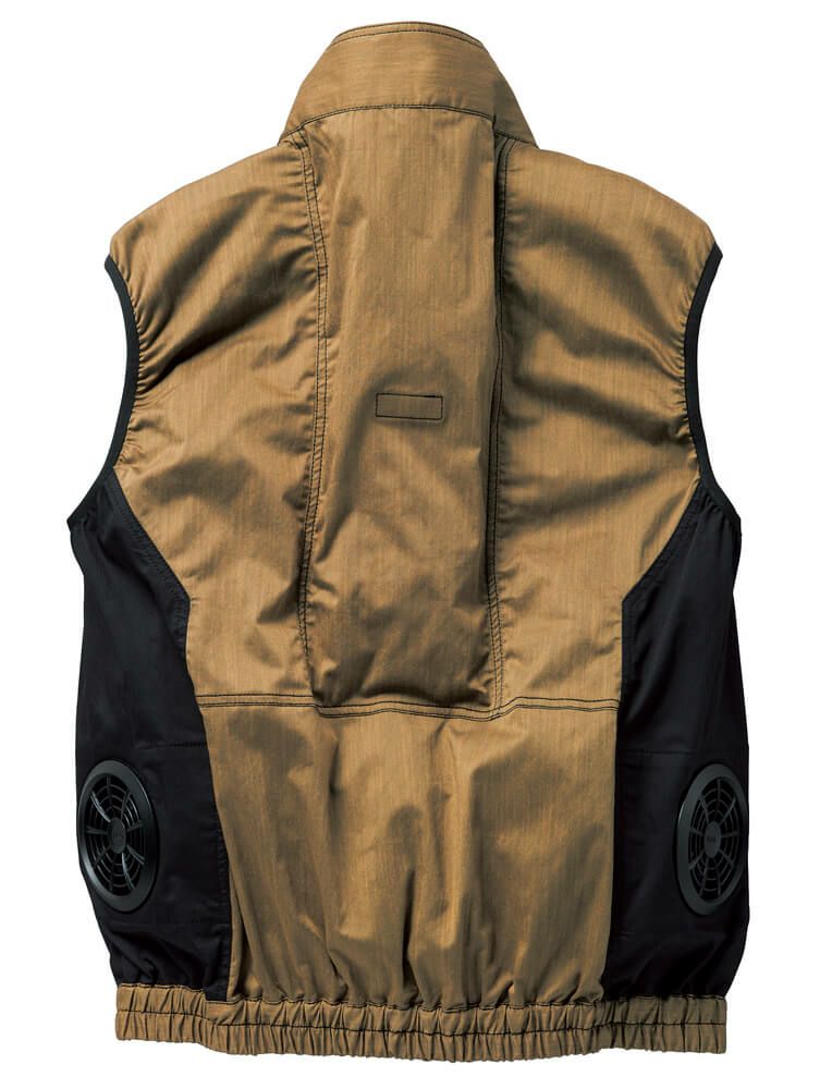 空調ベストの背中