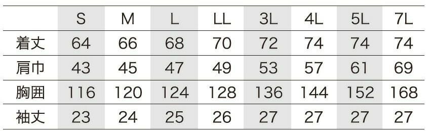 サイズ表