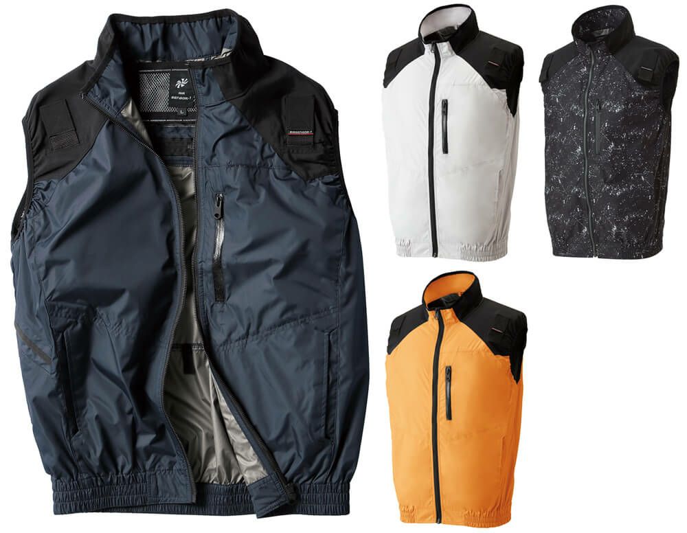 空調ベストのカラー展開