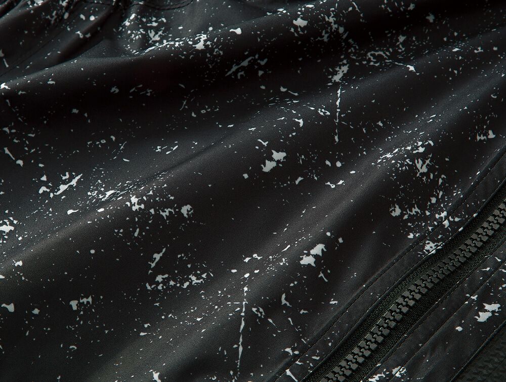 迷彩ブラックの生地アップ写真