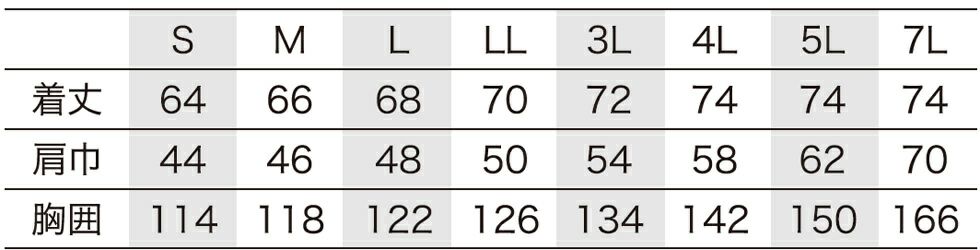 サイズ表