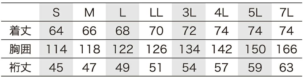 サイズ表