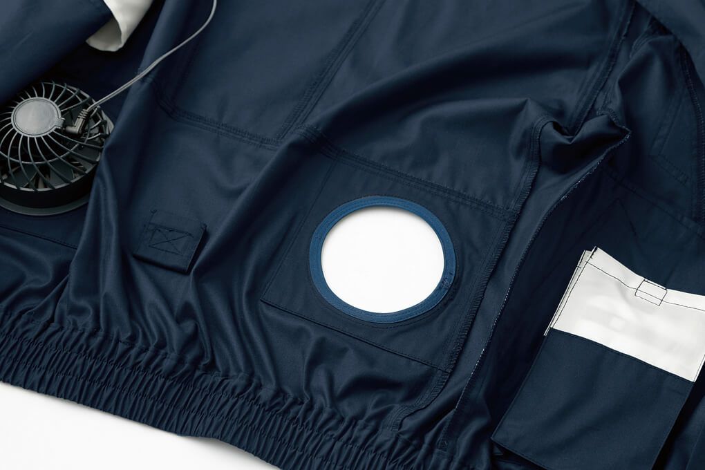 ファンを取り付け部分